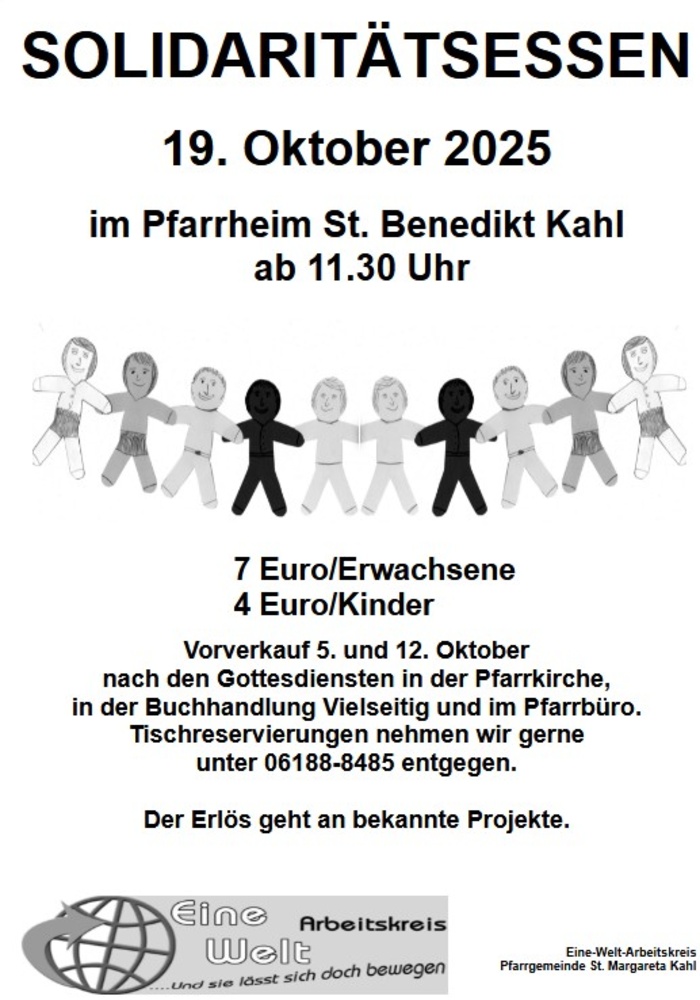 Solidaritätsessen in Kahl