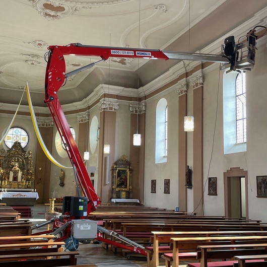 Reinigung in der Pfarrkirche St. Margareta Kahl