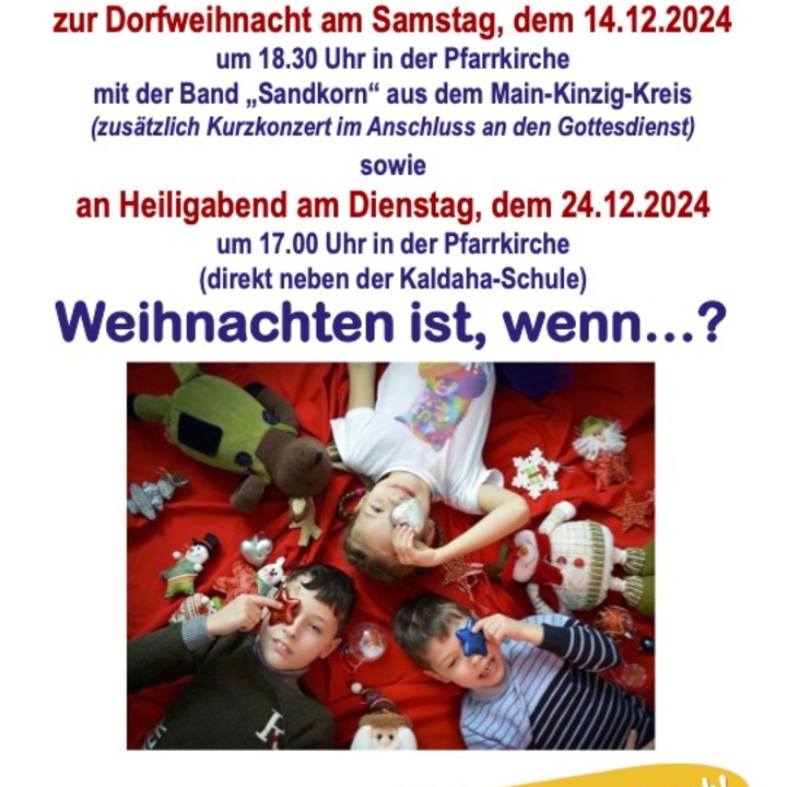 Familiengottesdienste Advent und Weihnachten